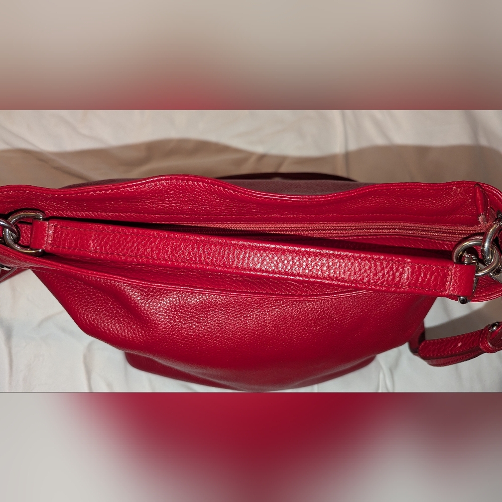 Furla Red Leather Shoulder Bag - Picture 9 of 12